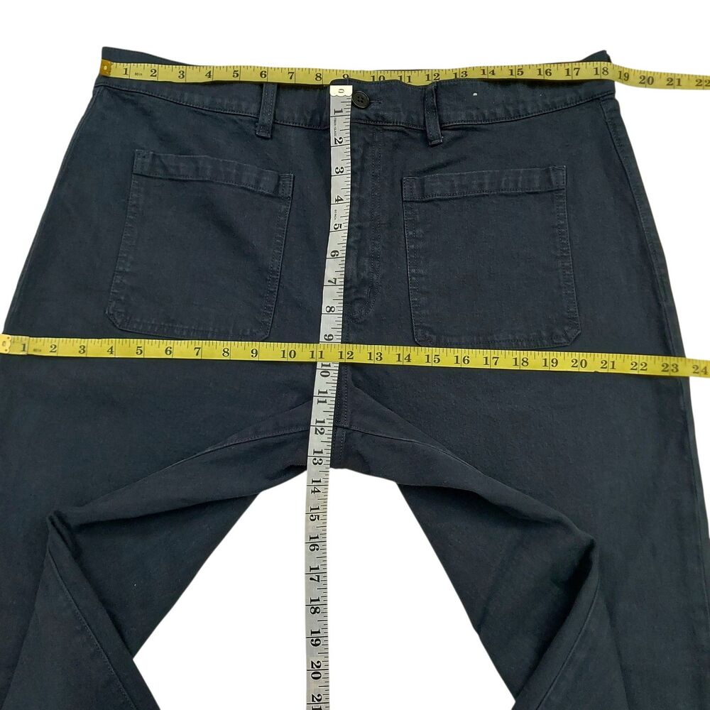 Madewell Emmet Wide Leg Jeans Women 33x30 Navy Blue High Rise Patch Pocket Retro - Picture 11 of 12